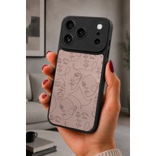 BG AKSESUAR iPhone 17 Pro Uyumlu Lineart Desenli Kamera Korumalı Darbelere Dayanıklı Kılıf