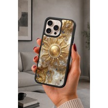 BG AKSESUAR iPhone 16 Pro Max Uyumlu Gold Desenli Kamera Korumalı Darbelere Dayanıklı Kılıf