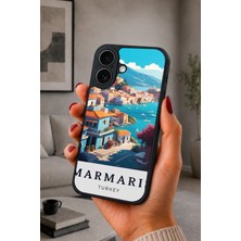 BG AKSESUAR iPhone 17 Uyumlu Marmaris Desenli Kamera Korumalı Darbelere Dayanıklı Kılıf