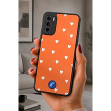 BG AKSESUAR Reeder S19 Max Pro S Uyumlu Turuncu Desenli Kamera Korumalı Darbelere Dayanıklı Kılıf