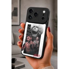 BG AKSESUAR iPhone 17 Pro Uyumlu Khabib Desenli Kamera Korumalı Darbelere Dayanıklı Kılıf