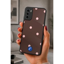 BG AKSESUAR Reeder S19 Max Pro S Uyumlu Polkadot Desenli Kamera Korumalı Darbelere Dayanıklı Kılıf