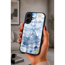 BG AKSESUAR iPhone 17 Uyumlu Mavikiraz Desenli Kamera Korumalı Darbelere Dayanıklı Kılıf
