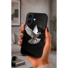 BG AKSESUAR iPhone 17 Uyumlu Güvercin Desenli Kamera Korumalı Darbelere Dayanıklı Kılıf
