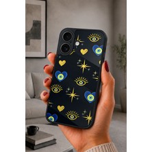 BG AKSESUAR iPhone 17 Uyumlu Nazargözü Desenli Kamera Korumalı Darbelere Dayanıklı Kılıf
