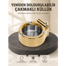 Yeniden Doldurulabilir Çakmaklı Küllük Dayanıklı Yapı - Lisinya