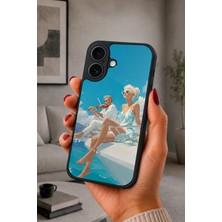 BG AKSESUAR iPhone 17 Uyumlu Yat Desenli Kamera Korumalı Darbelere Dayanıklı Kılıf