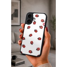 BG AKSESUAR iPhone 17 Uyumlu Uğurböceği Desenli Kamera Korumalı Darbelere Dayanıklı Kılıf