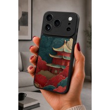 BG AKSESUAR iPhone 17 Pro Uyumlu Çintapınağı Desenli Kamera Korumalı Darbelere Dayanıklı Kılıf