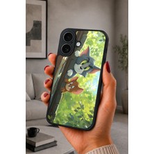 BG AKSESUAR iPhone 17 Uyumlu Jerry Desenli Kamera Korumalı Darbelere Dayanıklı Kılıf