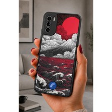 BG AKSESUAR Reeder S19 Max Pro S Uyumlu Volkan Desenli Kamera Korumalı Darbelere Dayanıklı Kılıf