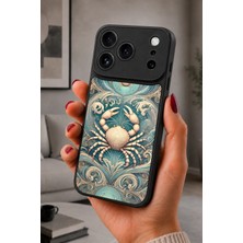 BG AKSESUAR iPhone 17 Pro Uyumlu Yengeçsembolü Desenli Kamera Korumalı Darbelere Dayanıklı Kılıf