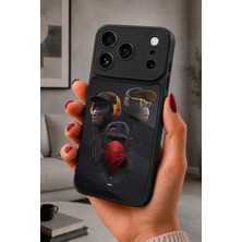 BG AKSESUAR iPhone 17 Pro Uyumlu Goril Desenli Kamera Korumalı Darbelere Dayanıklı Kılıf