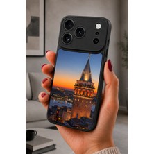 BG AKSESUAR iPhone 17 Pro Uyumlu Istanbulsilueti Desenli Kamera Korumalı Darbelere Dayanıklı Kılıf