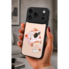 BG AKSESUAR iPhone 17 Pro Max Uyumlu Analog Desenli Kamera Korumalı Darbelere Dayanıklı Kılıf