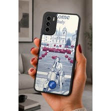 BG AKSESUAR Reeder S19 Max Pro S Uyumlu Rome Desenli Kamera Korumalı Darbelere Dayanıklı Kılıf