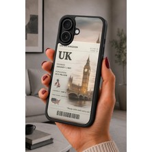 BG AKSESUAR iPhone 16 Plus Uyumlu Unitedkingdom Desenli Kamera Korumalı Darbelere Dayanıklı Kılıf