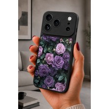 BG AKSESUAR iPhone 17 Pro Uyumlu Morgülbahçesi Desenli Kamera Korumalı Darbelere Dayanıklı Kılıf