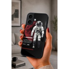 BG AKSESUAR iPhone 17 Uyumlu Astronot Desenli Kamera Korumalı Darbelere Dayanıklı Kılıf
