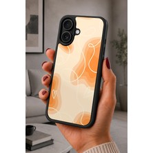 BG AKSESUAR iPhone 16 Plus Uyumlu Kıvrımlar Desenli Kamera Korumalı Darbelere Dayanıklı Kılıf