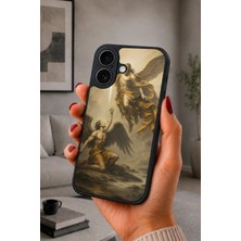 BG AKSESUAR iPhone 17 Uyumlu Başmelek Desenli Kamera Korumalı Darbelere Dayanıklı Kılıf