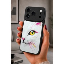 BG AKSESUAR iPhone 17 Pro Uyumlu Kedigözü Desenli Kamera Korumalı Darbelere Dayanıklı Kılıf