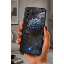 BG AKSESUAR Reeder S19 Max Pro S Uyumlu Hydrangea Desenli Kamera Korumalı Darbelere Dayanıklı Kılıf
