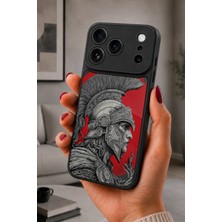 BG AKSESUAR iPhone 17 Pro Uyumlu Spartalı Desenli Kamera Korumalı Darbelere Dayanıklı Kılıf