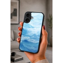 BG AKSESUAR iPhone 17 Uyumlu Su Desenli Kamera Korumalı Darbelere Dayanıklı Kılıf