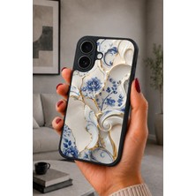 BG AKSESUAR iPhone 17 Uyumlu Porselen Desenli Kamera Korumalı Darbelere Dayanıklı Kılıf