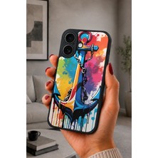 BG AKSESUAR iPhone 17 Uyumlu Çapa Desenli Kamera Korumalı Darbelere Dayanıklı Kılıf