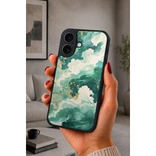 BG AKSESUAR iPhone 17 Uyumlu Zümrüt Desenli Kamera Korumalı Darbelere Dayanıklı Kılıf