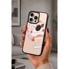 BG AKSESUAR iPhone 16 Pro Max Uyumlu Analog Desenli Kamera Korumalı Darbelere Dayanıklı Kılıf