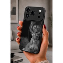 BG AKSESUAR iPhone 17 Pro Uyumlu Aslan Desenli Kamera Korumalı Darbelere Dayanıklı Kılıf
