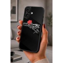 BG AKSESUAR iPhone 16 Uyumlu Tabanca Desenli Kamera Korumalı Darbelere Dayanıklı Kılıf