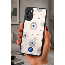 BG AKSESUAR Reeder S19 Max Pro S Uyumlu Nazarboncuğu Desenli Kamera Korumalı Darbelere Dayanıklı Kılıf