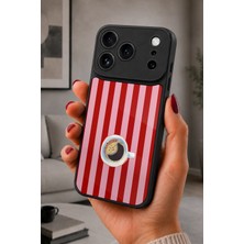 BG AKSESUAR iPhone 17 Pro Uyumlu Kupa Desenli Kamera Korumalı Darbelere Dayanıklı Kılıf