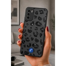 BG AKSESUAR Reeder S19 Max Pro S Uyumlu Siyahleopar Desenli Kamera Korumalı Darbelere Dayanıklı Kılıf