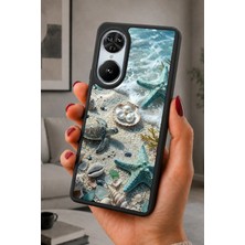 BG AKSESUAR Reeder S19 Max Pro S Edge Uyumlu Denizkaplumbağası Desenli Kamera Korumalı Darbelere Dayanıklı Kılıf