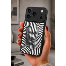 BG AKSESUAR iPhone 17 Pro Uyumlu Illüzyon Desenli Kamera Korumalı Darbelere Dayanıklı Kılıf