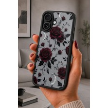 BG AKSESUAR iPhone 16 Uyumlu Güldeseni Desenli Kamera Korumalı Darbelere Dayanıklı Kılıf