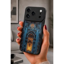 BG AKSESUAR iPhone 17 Pro Uyumlu Katedral Desenli Kamera Korumalı Darbelere Dayanıklı Kılıf