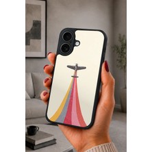 BG AKSESUAR iPhone 17 Uyumlu Retrouçak Desenli Kamera Korumalı Darbelere Dayanıklı Kılıf