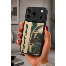 BG AKSESUAR iPhone 17 Pro Max Uyumlu Racing Desenli Kamera Korumalı Darbelere Dayanıklı Kılıf