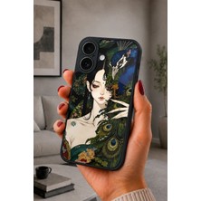BG AKSESUAR iPhone 17 Uyumlu Tavuskuşu Desenli Kamera Korumalı Darbelere Dayanıklı Kılıf