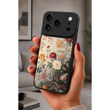 BG AKSESUAR iPhone 17 Pro Max Uyumlu Kamelya Desenli Kamera Korumalı Darbelere Dayanıklı Kılıf