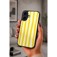 BG AKSESUAR iPhone 17 Uyumlu Çizgili Desenli Kamera Korumalı Darbelere Dayanıklı Kılıf