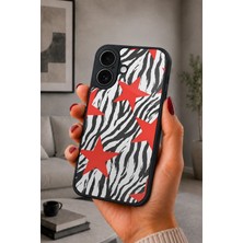 BG AKSESUAR iPhone 17 Uyumlu Zebra Desenli Kamera Korumalı Darbelere Dayanıklı Kılıf