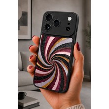 BG AKSESUAR iPhone 17 Pro Uyumlu Hipnotikgirdap Desenli Kamera Korumalı Darbelere Dayanıklı Kılıf