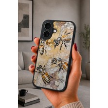 BG AKSESUAR iPhone 17 Uyumlu Arılar Desenli Kamera Korumalı Darbelere Dayanıklı Kılıf